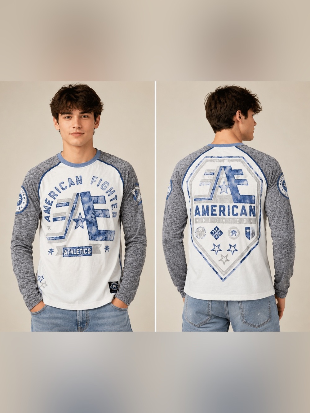 American Fighter Pullover Crewneck Long Sleeve